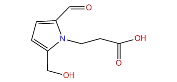 3-(2-Formyl-5-(hydroxymethyl)-1H-pyrrol-1-yl)-propanoic acid